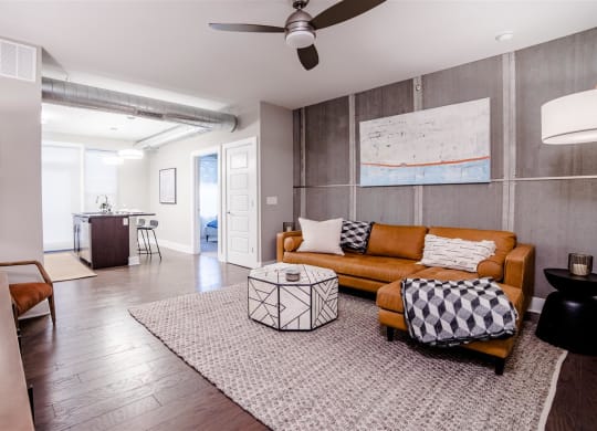Living Room Come Dining Area at CityWay, Indianapolis, IN, 46204