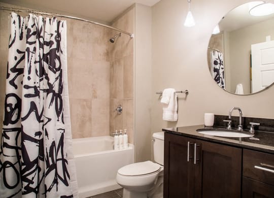 Large Soaking Tub In Bathroom at CityWay, Indianapolis