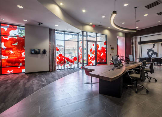 Decorated Leasing Office at CityWay, Indianapolis, IN