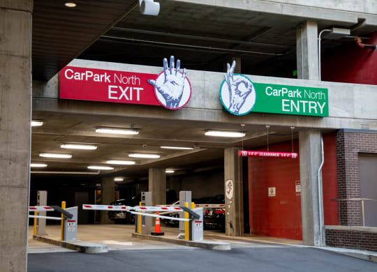 Garage parking available to residents in two areas