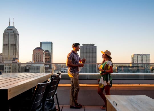 Access to Rooftop Lounge and Outdoor Deck at CityWay, Indianapolis, 46204