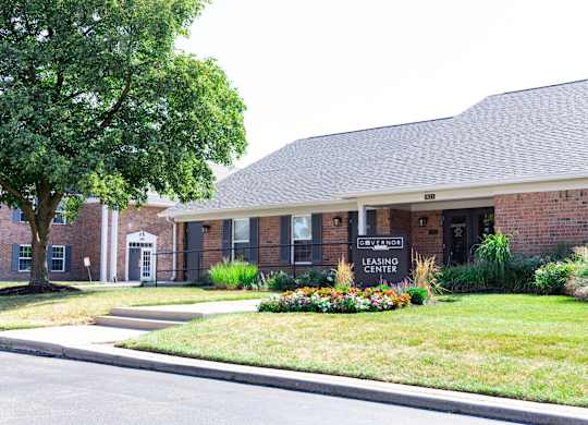 Exterior Landscape at Governor Square Apartments, Carmel, Indiana