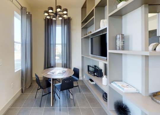 clubhouse leasing space at Echo Park at Perry Crossing Apartments, Plainfield, IN