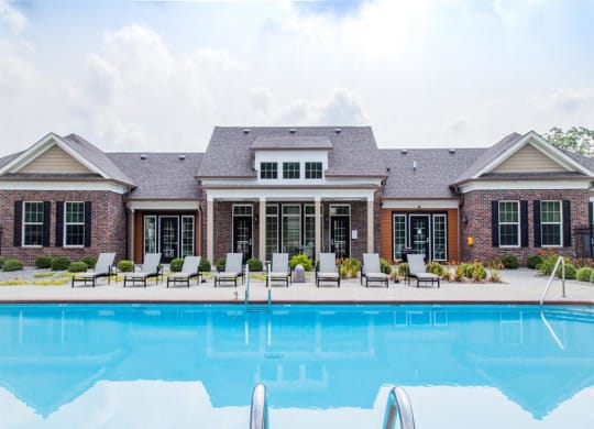 Pool Side Relaxing Area, at Buckingham Monon Living, Indianapolis, IN 46220