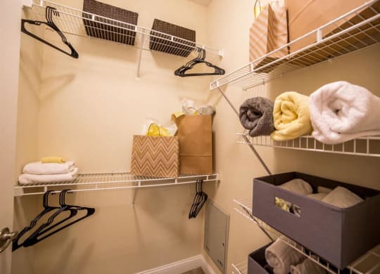 Large Closets in Bedrooms, at Buckingham Monon Living, Indiana, 46220