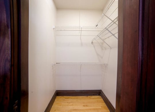 Walk In Closet at Lockerbie Court on Mass Ave, Indianapolis, IN, 46204