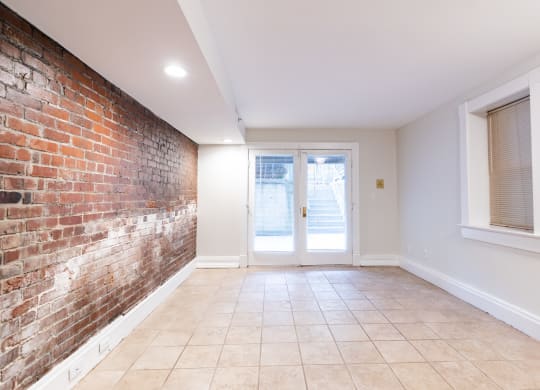 Unfurnished Living Area at Lockerbie Court on Mass Ave, Indianapolis, IN