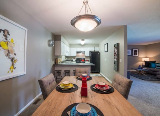 Dining Room and Kitchen View at Gramercy, Indiana
