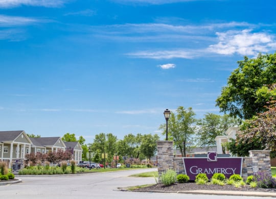 Welcoming Property Signage at Gramercy, Carmel