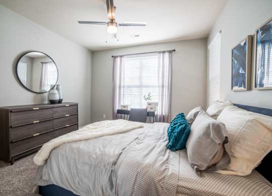 Bedroom at Providence at Old Meridian Apartments , Carmel, Indiana