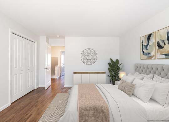 Bedroom Interior at Monon Living, Indianapolis, 46220