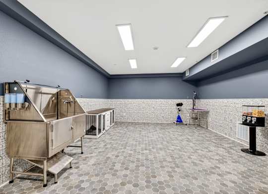 Pet grooming area at Vintage at Marine View Senior 55+ Apartments, Everett