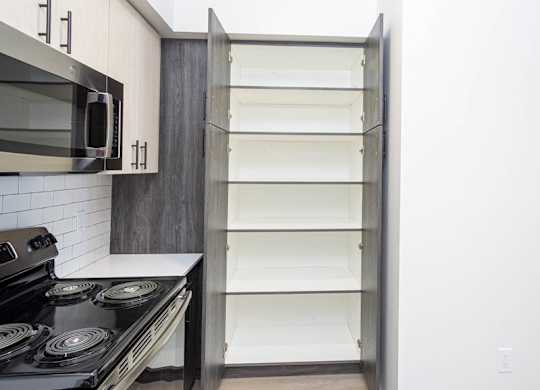 Kitchen With Storage Area at 38° NORTH, California, 95404