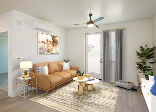 Living Room Interior at 38° NORTH, Santa Rosa, California