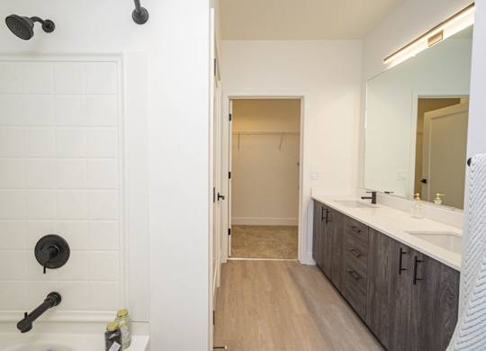 Modern Bathroom at 38° NORTH, Santa Rosa, California