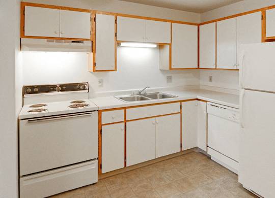 white kitchen appliances