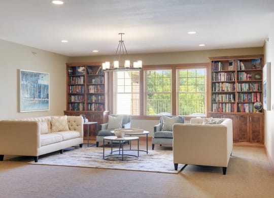 Laurel East End Apartments in Golden Valley, MN photo of community library
