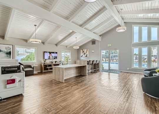 Leasing office at Aurora Meadows apartments in Aurora, Colorado