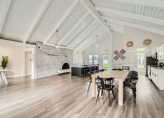 Aurora Meadows apartment community stylish clubhouse near Denver, Colorado