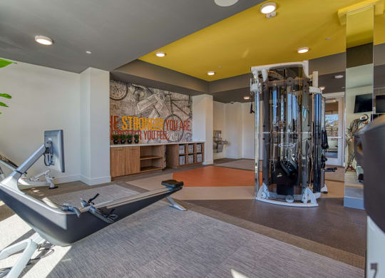 South Scottsdale Apartments - Lucent Scottsdale - fitness center with cardio and weight machines