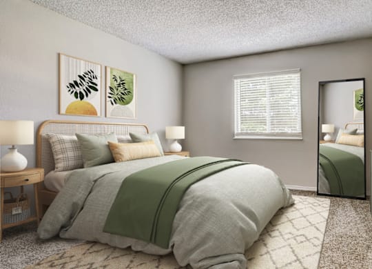 Aurora Meadows pet-friendly apartment large bedroom near Denver CO