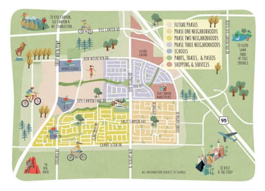 Banyan Brighton at Skye Canyon - Luxury Townhomes for Lease. Skye Canyon Amenity Map