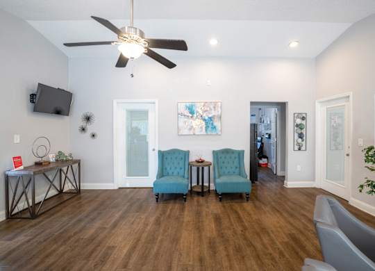 Inside leasing office at Belara Lakes apartments near Egypt Lake / Lowry Park in Tampa, Florida