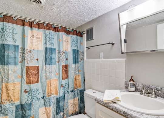 Spacious bathroom at Brookview apartment community near Atlanta-Sandy Springs-Roswell in Douglasville, Georgia