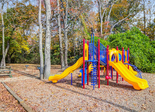 Outdoor playground for residents at Brookview apartment community near Atlanta-Sandy Springs-Roswell in Douglasville, GA