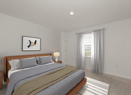 Homes in Ruskin, FL for rent - Ruskin Reserve Upstairs Bedroom with Window
