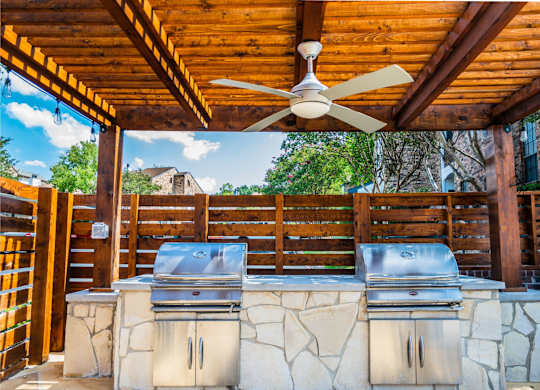 cottages at wells branch  outdoor grills