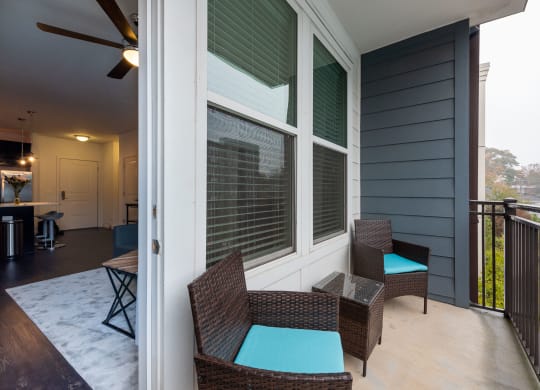 private patios and balconies
