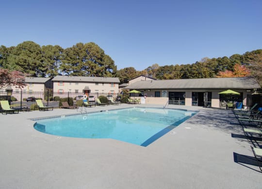 Estuary Apartments in Atlanta Georgia 30341 photo of our apartments showcase an unique swimming pool