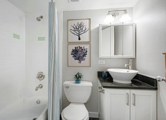 a small bathroom with a toilet sink and shower