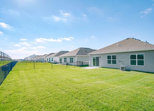 Extra large backyards