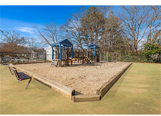 Community playground at Springdale Glen, a pet-friendly apartment community in Clarkston, GA, near Decatur