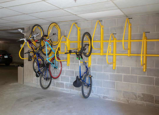 convenient bike racks