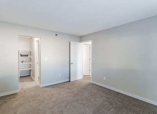 bedroom with walk-in closet