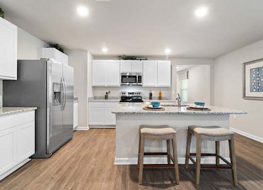 Large Center Island Kitchen at The Village at Hickory Street, Foley, 36535
