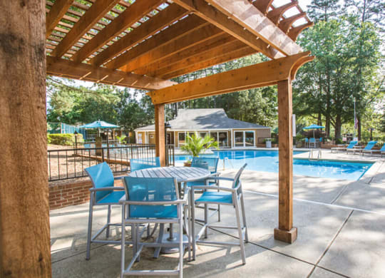 pool lounge area