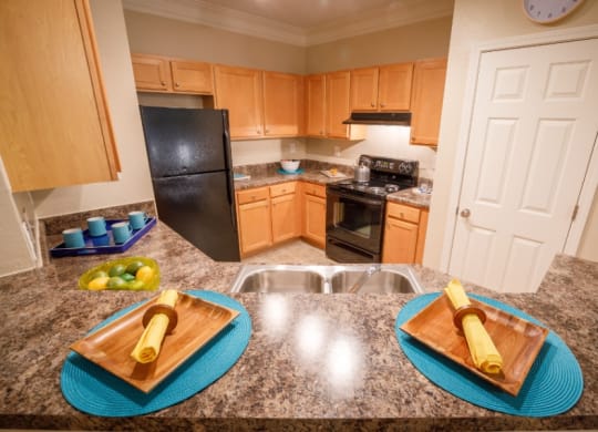 The Asher at Sugarloaf apartments in Lawrenceville Georgia photo of kitchen