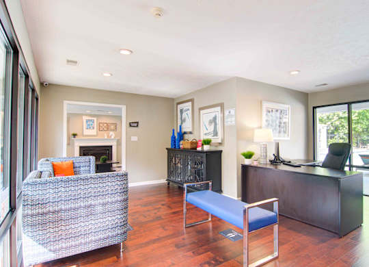 Leasing office at Place at Midway apartments in Douglasville near Lithia Springs, GA