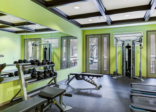 fitness center at Uptown Lake Apartments, Minneapolis, 55408