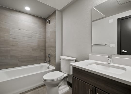 in unit bathroom at Platform