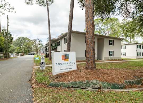 Square One Apartments in Gainesville, FL photo of monument sign