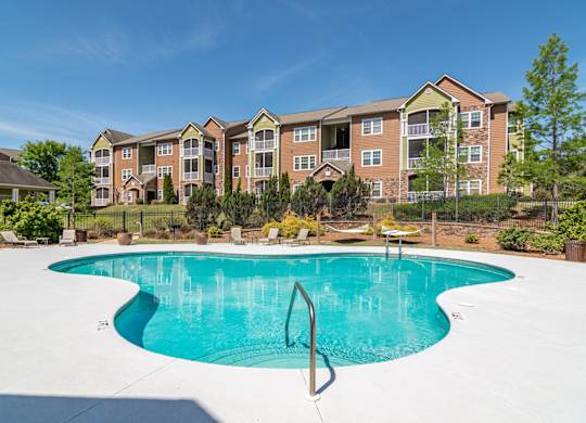 Pet-Friendly Apartments in Opelika, AL – The Crossings of Opelika - resort style swimming pool.