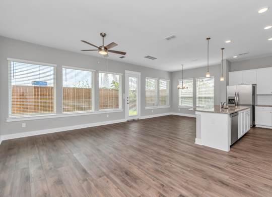 the avenues salt lake custom homes interior kitchen and living room