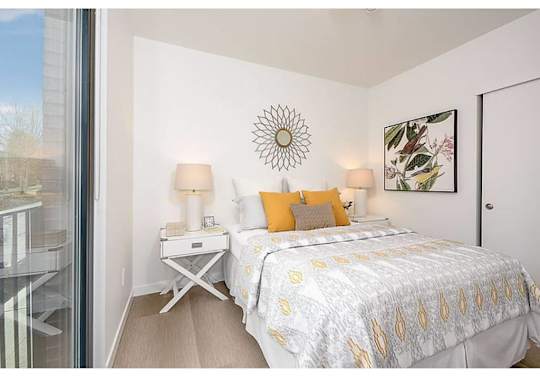 Bedroom with Juliette balcony
