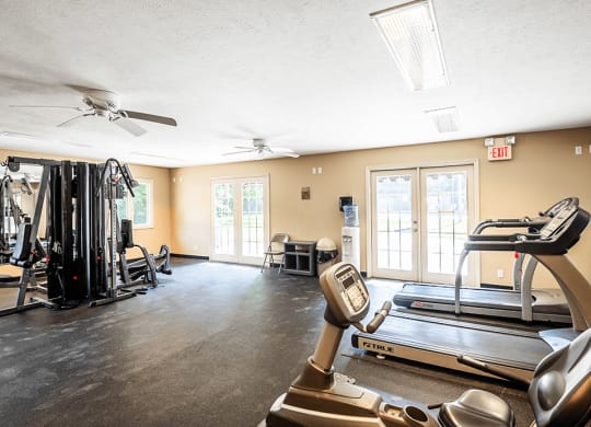 our apartments have a gym with plenty of equipment