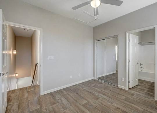 Faux Wood Flooring at Habitat @ DTLV, Las Vegas, NV